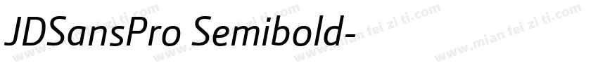 JDSansPro Semibold字体转换